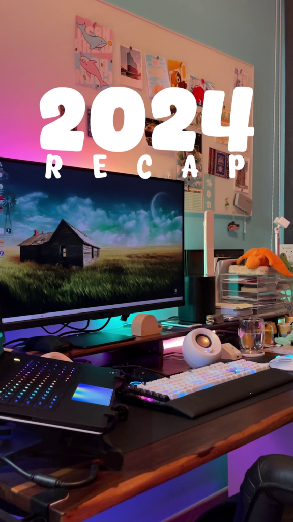 Thumbnail of a video with the title "2024 recap"